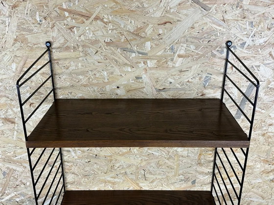 Image 1 of 60s 70s oak string shelf module by Kajsa & Nils "Nisse" Strinning Sweden