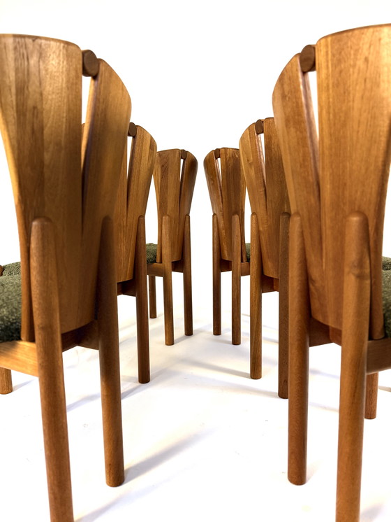 Image 1 of Satz von 6 restaurierten Esszimmerstühlen, Ansanger Møbler '70