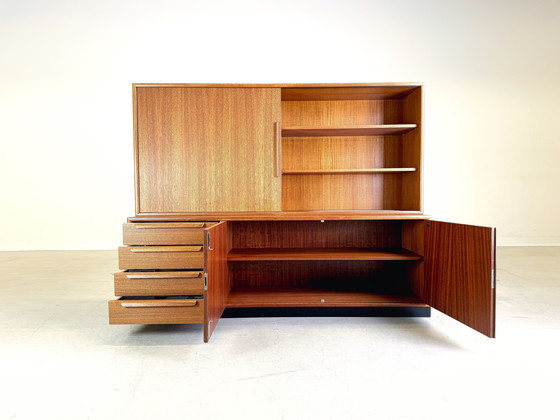 Image 1 of Mid Century Wk Meubilair Teak Dressoir Kastplank Vintage