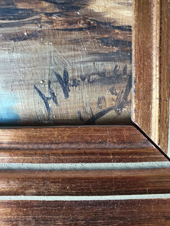 Image 1 of Deux peintures marines H. Verreyken 1907