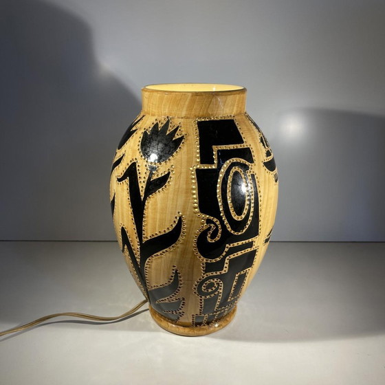 Lampada in ceramica per tealight di Grandjean Jourdan per Vallauris, 1960 – Portacandele (photo 11 of 15)