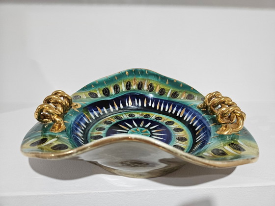 Piatto in ceramica di H. Bequet Quaregnon, Belgio, anni '50 – Stoviglie (photo 4 of 14)