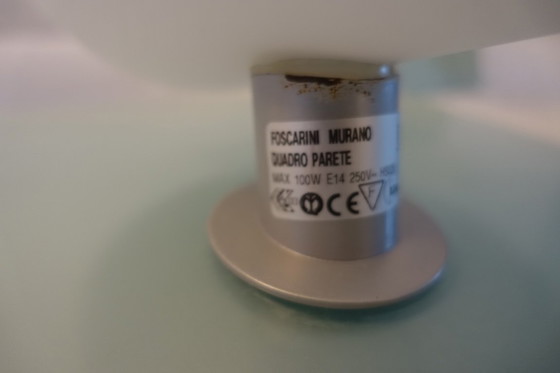 Image 1 of Set of Two Foscarini Quadro Parete Wall Lamps Murano Glass 