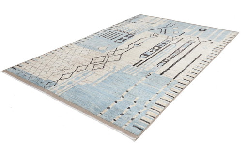 Tapis Berbère Afghan Maroc Design - Noué à la main - Style Boho Vintage 293 x 197 cm