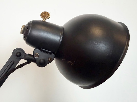 Image 1 of Black Industrial Bauhaus Scissor Wall Lamp from Kaiser Idell, 1930s