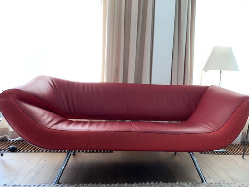 Leolux Arabella 2.5-seater (185 cm wide) red/orange