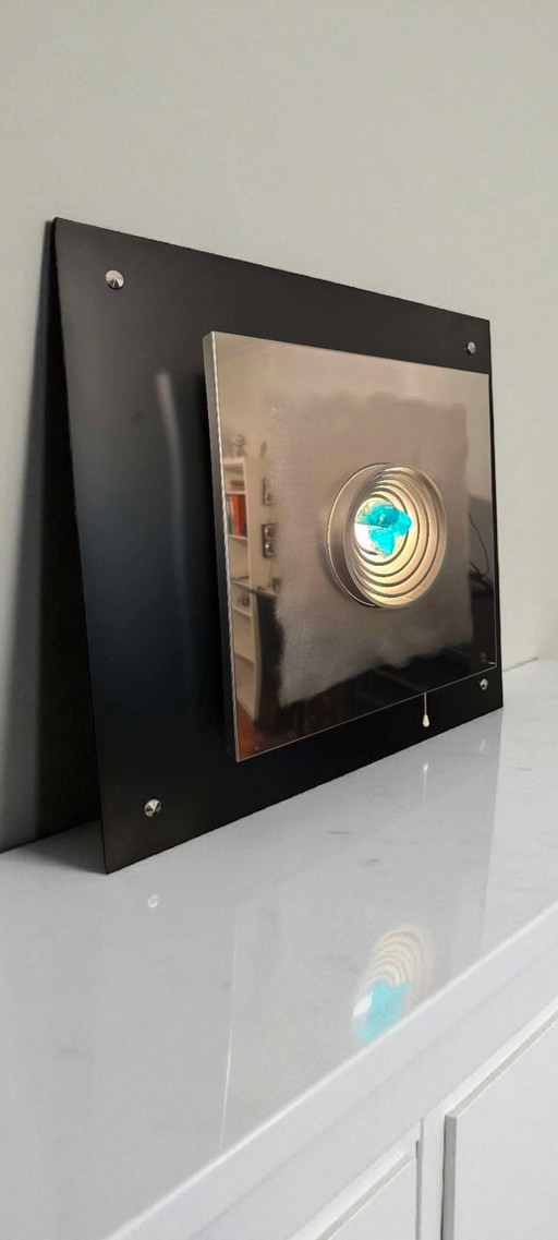 Angelo Brotto Esperia Quasar Wandleuchte – Space Age Design Italy / Wall Lamp 1970s