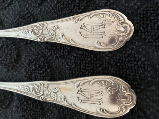 Image 1 of 6 cubiertos de pescado plateados