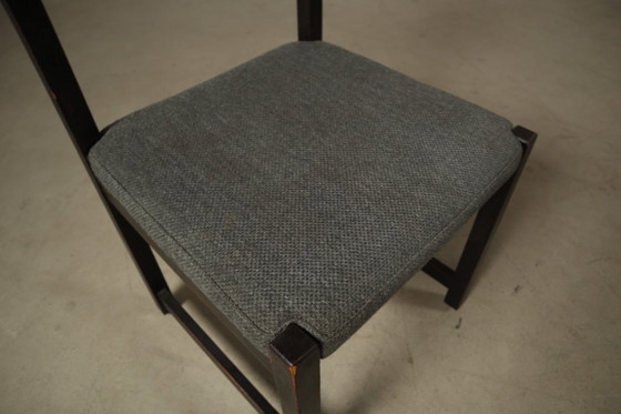 Set von sechs Esszimmerstühlen, entworfen von Jean Batenburg für MI, Belgien, circa 1969 – Textile (photo 4 of 15)