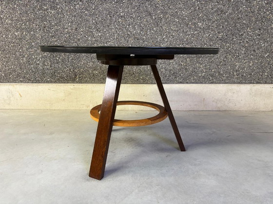 French Art Deco Marquetry Center Table, 1930s – Coffee tables, Glass, Wood (photo 6 of 10)