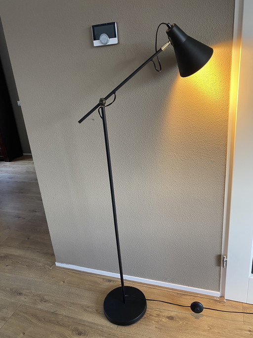 Vloerlamp hengellamp zwart
