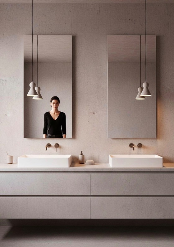 Image 1 of LOVER 02 Designer-Pendelleuchte von Rodrigo Vairinhos "NEO", Mineralbeton