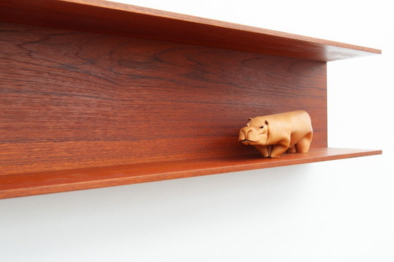 Image 1 of Wandregal aus Teak von Walter Wirz für Wilhelm Renz (1960er)