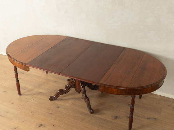 Antieke uitschuifbare tafel met kolomvoet – Eettafels, Hout (photo 17 of 19)
