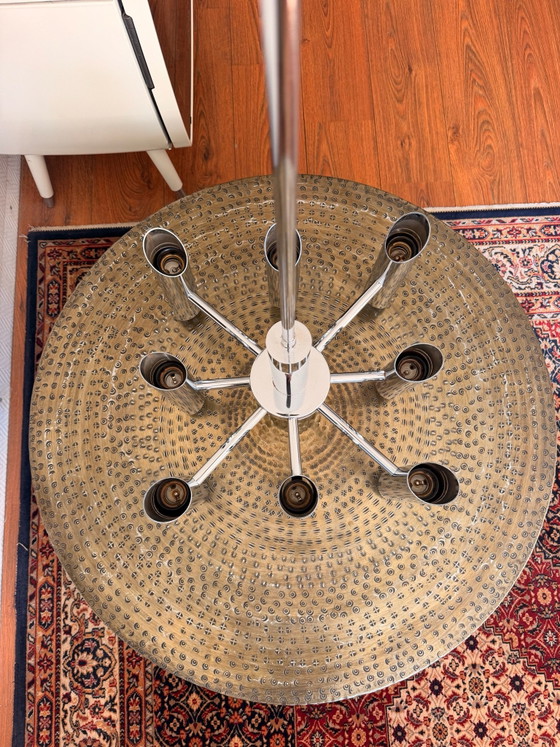 Jaren '60 Space Age Hanglamp -  chroom designlamp, Hanglampen, Zilver (foto 4 van 5)