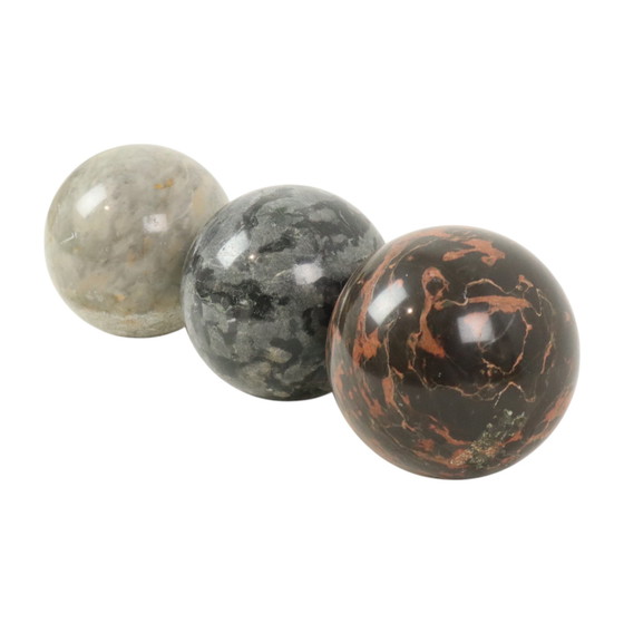 Image 1 of Grandi sfere lucidate in marmo e pietra naturale