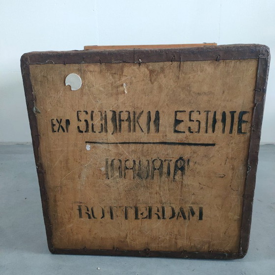 Image 1 of Vintage/Antieke Theekist Opbergkist Showkist Bijzettafel Plantenkist