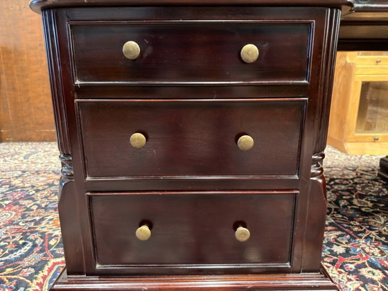 Scrivania da Partner Chesterfield Inglese – Scrivanie, Leather, Wood (photo 12 of 19)