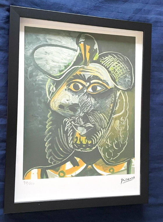 Pablo Picasso (1881-1973) - Man Buste – Litho's & Zeefdrukken, Paper (photo 5 of 5)