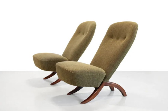 Ensemble de deux chaises Congo par Theo Ruth pour Artifort, 1960 – Fauteuils d'appoint, Wood (photo 4 of 8)