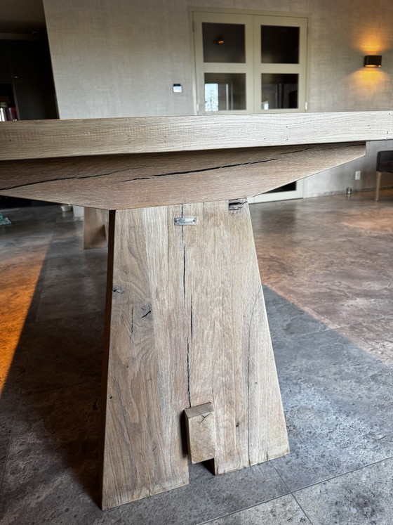 Flamant Solid Oak Dining Table 280x89x77 – Wood (photo 3 of 6)