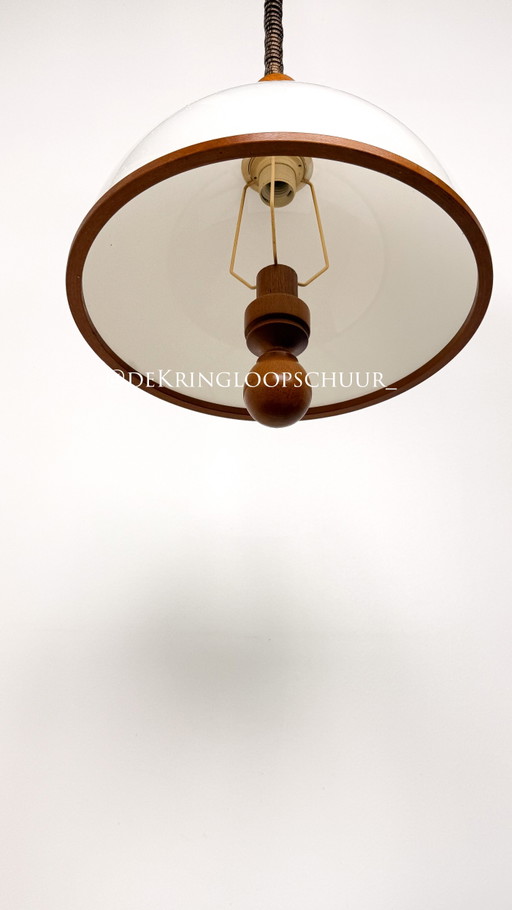Vintage Extendable Pendant Lamp Steinhauer – hanglampen, Wood (photo 2 of 5)