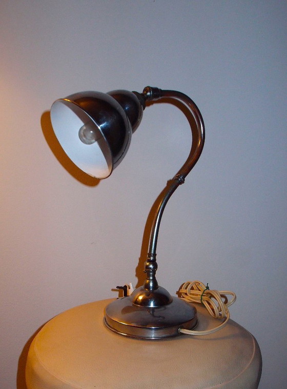 Image 1 of Art Deco Articulated Gooseneck Desk Lamp