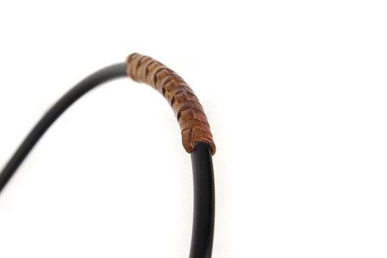 Image 1 of Almost As New, Jie Gantofta Mid-Century String Serving Trolley / Tea Trolley, Sweden, Teak, Steel Leather, Completely Restored!