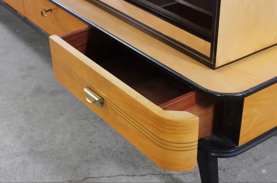 Credenza vintage anni '50 di Musterring Highboard Vetrina Bar Cassettiera – Credenze, Wood (photo 10 of 17)