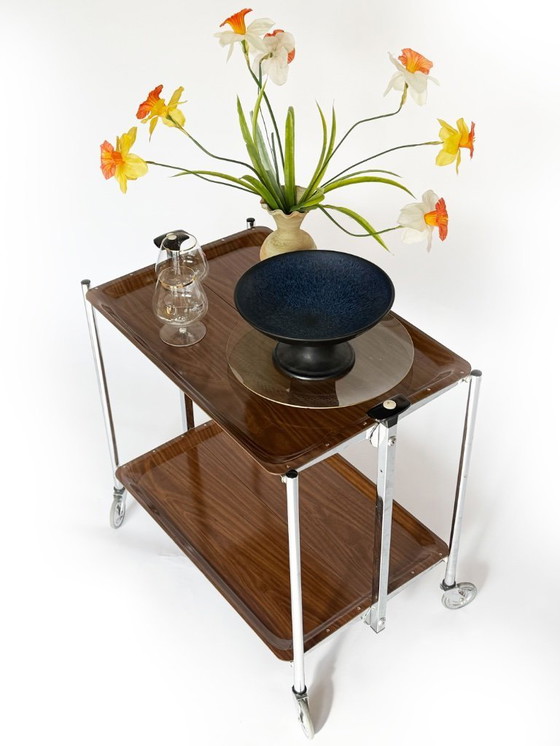 Image 1 of Vintage dinette serving trolley / tea trolley - 1970s