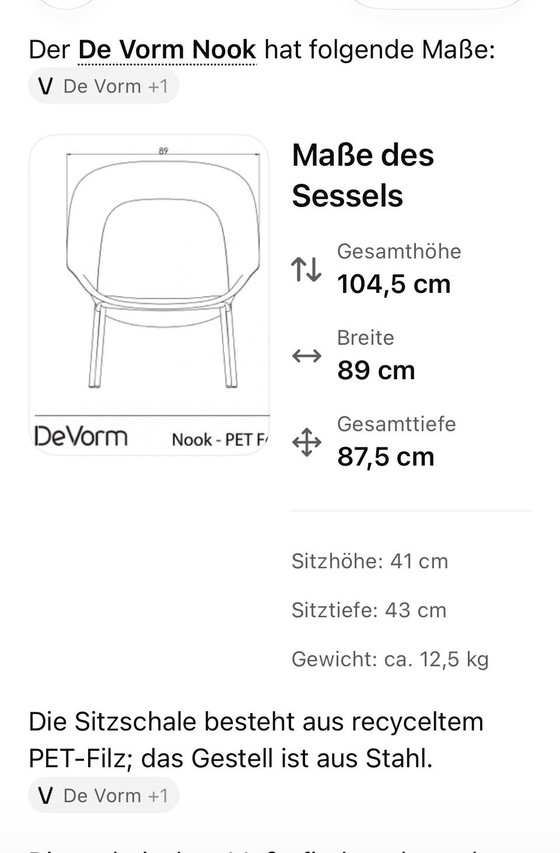 1/3 Nook PET Lounge Armchair by De Vorm – Other (photo 5 of 5)