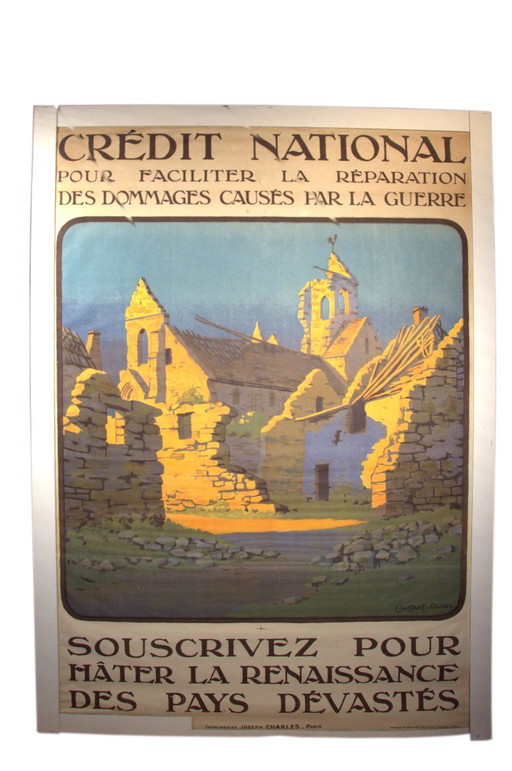 Póster original Papel Sobre Cartón “Crédit National”, Constant Duval, Imprimeries Joseph Charles, París, 80x120cm. – posters