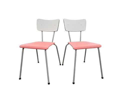 Rawi - Design retrò - 2 sedie da pranzo vintage con struttura tubolare - anni '60