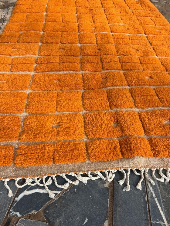 Custom-made authentic Atlas natural wool rug orange 150/250 cm, Ahrend, Rugs & carpets, Beige (photo 4 of 9)