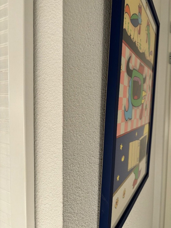 Image 1 of Martin Bradley, silkscreen, title The Chickens