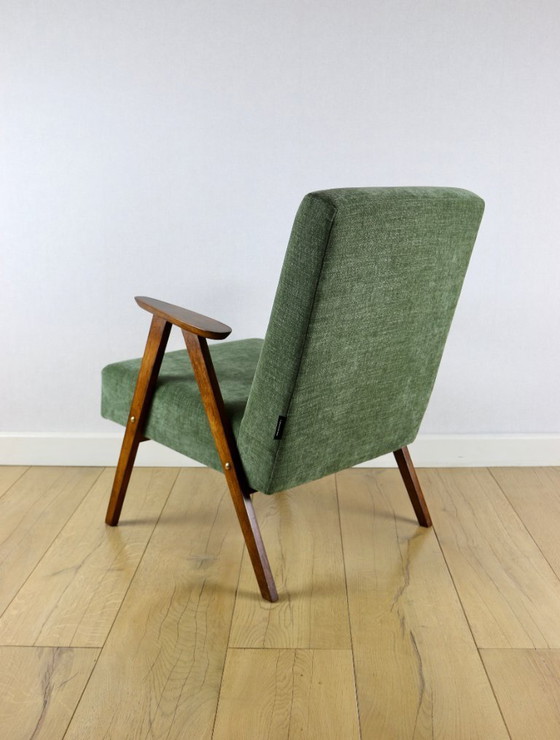 Image 1 of Classic green olive structural armchair like Chierowski