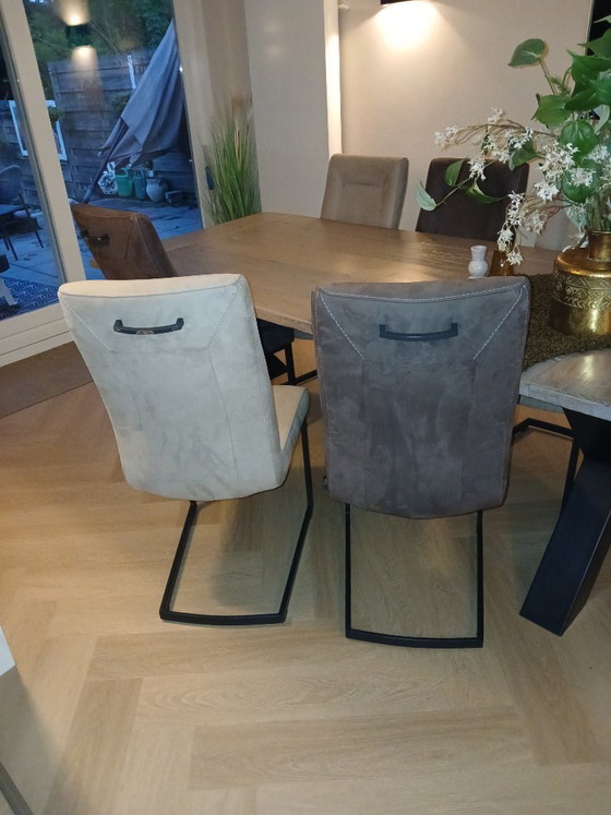 For sale: 6-person dining set and matching coffee table. – Wood (photo 7 of 24)