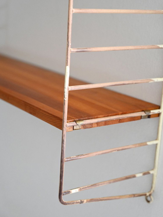 Image 1 of Scandinavisch wandreksysteem uit 1960 in essenhout