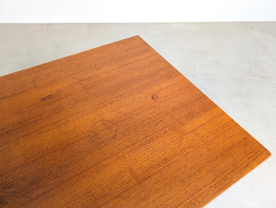 Image 1 of Herbert Hirche Midcentury Schreibtisch Holzäpfel Teak Bauhaus