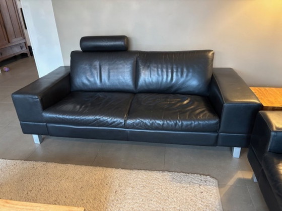 Image 1 of te koop (anti)Pode 2,5 en 3,5 zits leren bank