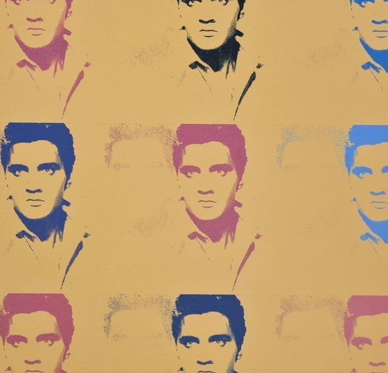Image 1 of D'après Andy Warhol, Elvis Presley, années 1980, lithographie