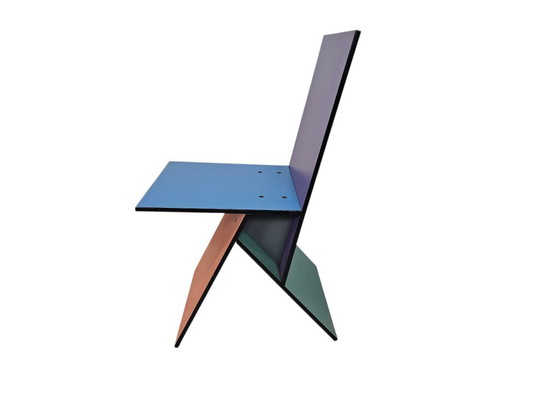 Ikea - Vilbert Chair - Design Verner Panton - Memphis Milano Style - 1993 – Chairs and lounge chairs, Mdf (photo 9 of 9)