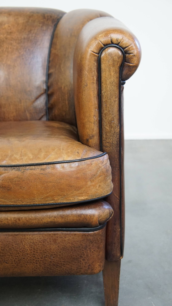 Image 1 of Vintage Sheep Leather Club Armchair