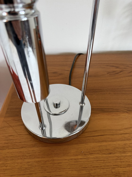 Vintage Globe Table Lamp, Solken Leuchten '70 – Chrome, Glass (photo 5 of 12)