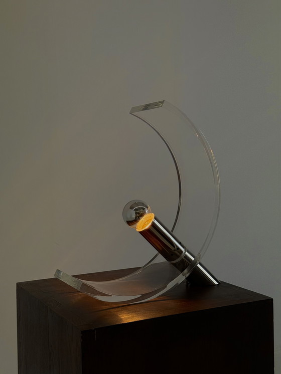 Image 1 of Lampe de table en plexiglas de François Arnal pour Atelier A