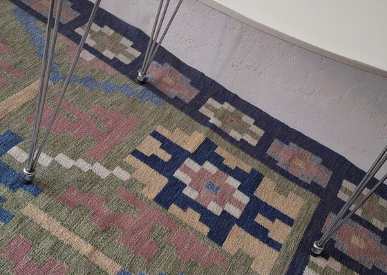 Image 1 of Table de salle à manger vintage de forme ovale, Danemark, années 1970