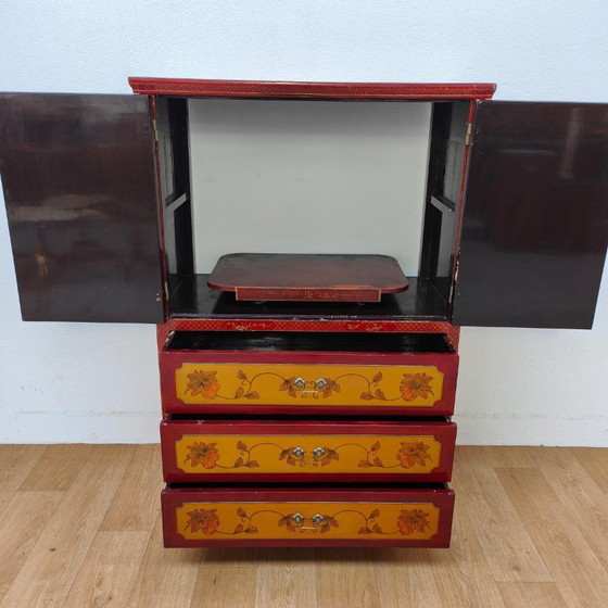 Credenza nuziale cinese vintage Chinoise – Credenze con vetrina, Wood (photo 3 of 21)