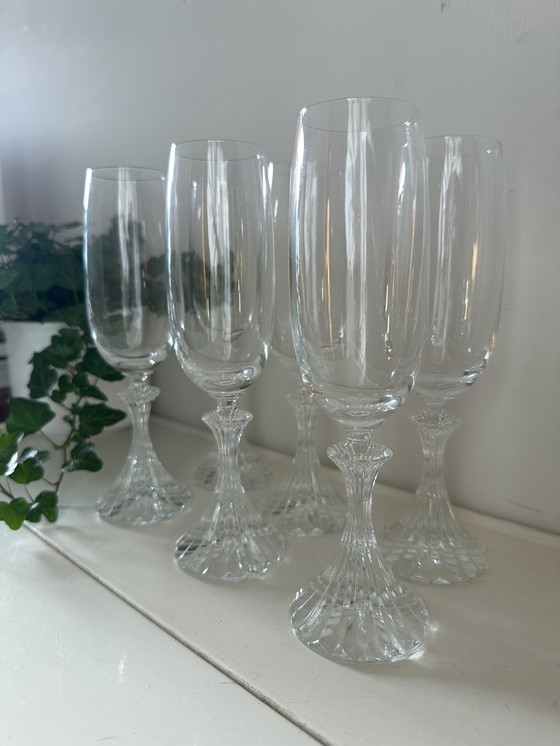 Image 1 of 6 Crystal Flutes