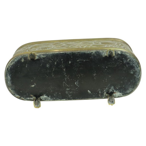 Image 1 of Boîte à fleurs ancienne en cuivre français