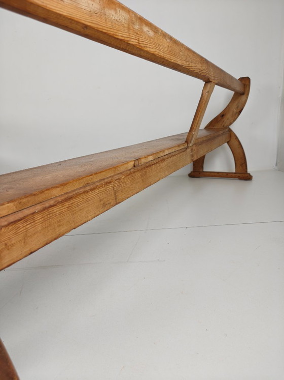 Bancs d'école victoriens en pin pitchpin – Vers 1900, Angleterre – Wood (photo 10 of 12)